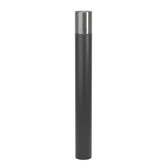 Eglo cropani lampioncino da giardino 80cm ip54 moderno cilindrico nero opaco