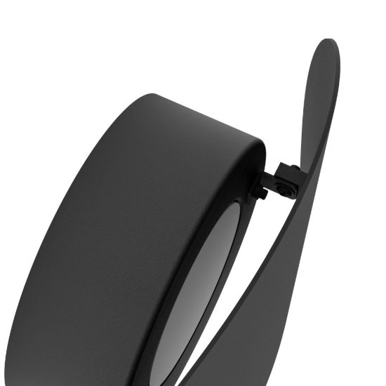 Eglo briale applique da esterno led 4,9w cct 3000k 6500k 19cm ip44 moderna ovale nera