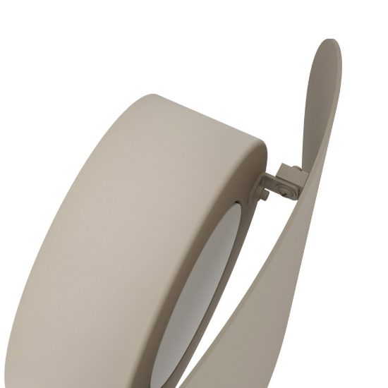 Eglo briale applique da esterno led 4,9w cct 3000k 6500k 19cm ip44 moderna ovale sabbia