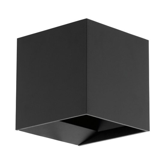 Eglo calpino applique da esterno led 6,6w 3000k 10,5cm ip54 moderna quadrata biemissione antracite