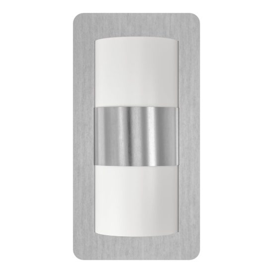 Eglo cistierna applique da esterno 2 luci 18cm ip44 moderna rettangolare acciaio inox