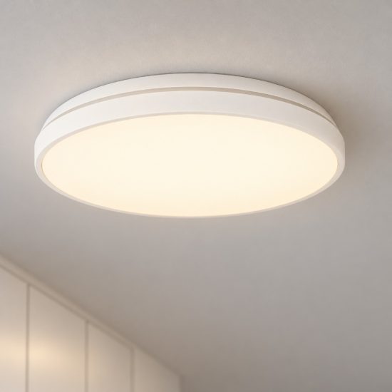 Eglo crespillo plafoniera led 12,5w 4000k 24cm moderna bianca