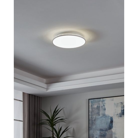 Eglo crespillo plafoniera led 21w 4000k 38cm moderna bianca