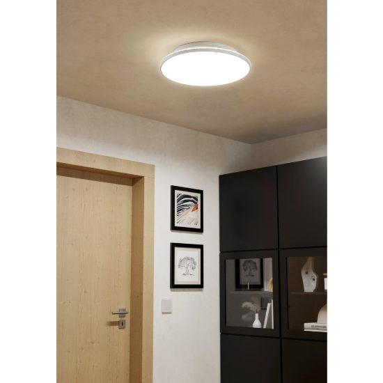 Eglo crespillo plafoniera led 21w 4000k 38cm moderna bianca