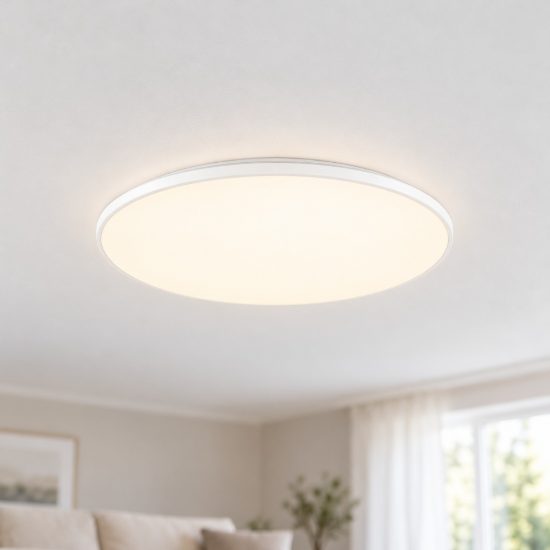 Eglo crespillo plafoniera led 29w 4000k 50cm moderna bianca