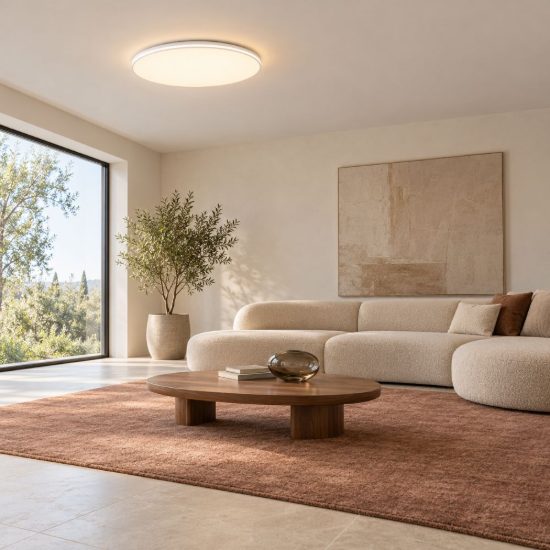 Eglo crespillo plafoniera led 29w 4000k 50cm moderna bianca