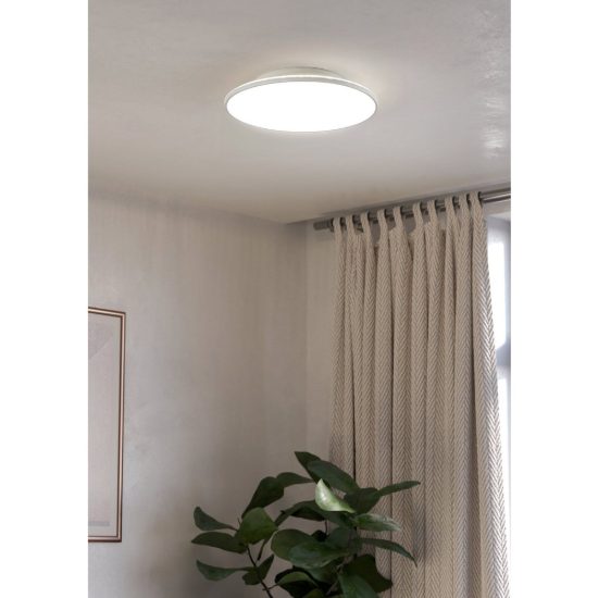 Eglo crespillo plafoniera led 29w 4000k 50cm moderna bianca