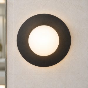Eglo castrovido applique g9 led 4,2w 3000k 23,5cm ip44 per bagno moderna nera