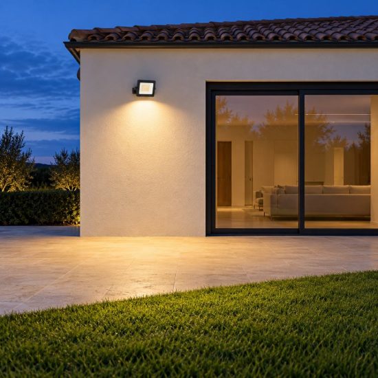 Eglo risacca e proiettore da esterno led 30w 4000k ip65 14,5cm moderno rettangolare nero