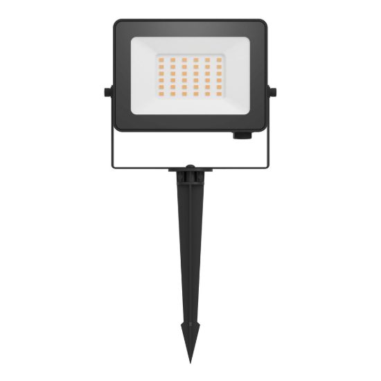 Eglo risacca e proiettore da esterno led 30w 4000k ip65 14,5cm moderno rettangolare nero