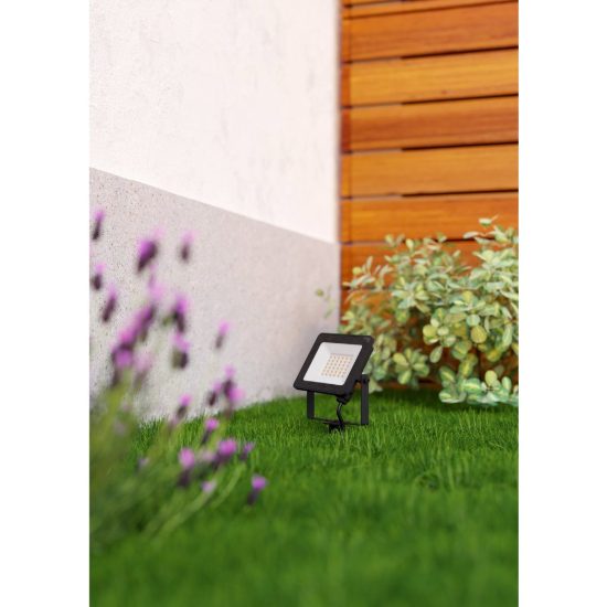 Eglo risacca e proiettore da esterno led 30w 4000k ip65 14,5cm moderno rettangolare nero