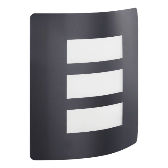 Eglo rascino e applique da esterno 23,5cm ip44 moderna rettangolare nera
