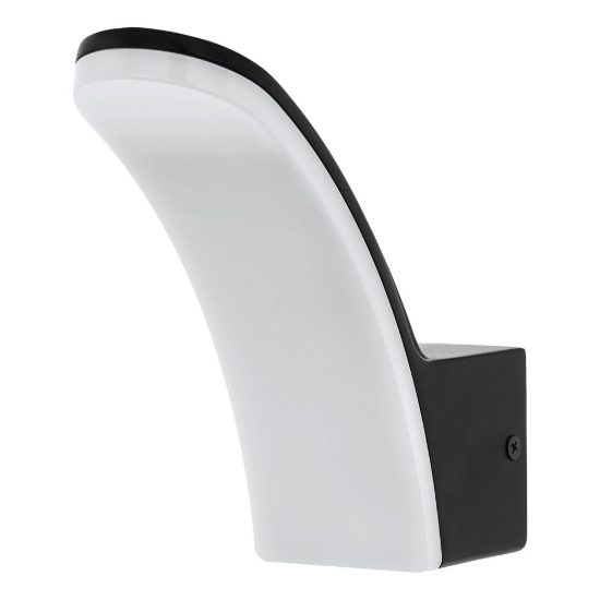 Eglo laconella e applique da esterno led 11,5w 4000k 7cm ip44 moderna rettangolare nera