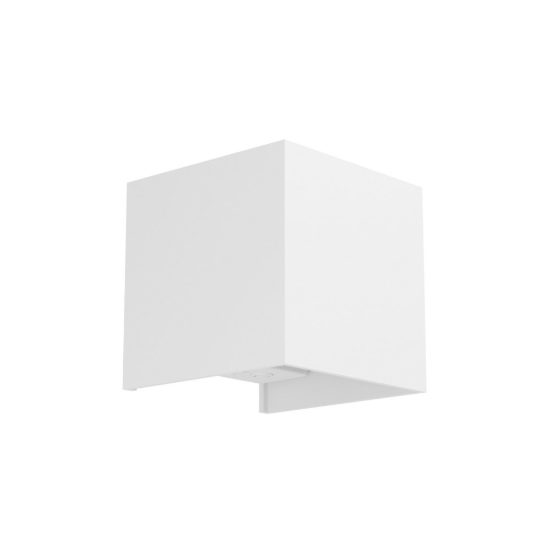 Eglo rincine applique led 2,2w 4000k 10cm ip44 ricaricabile per camera da letto moderna bianca