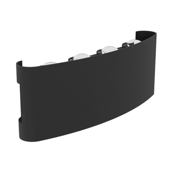 Eglo cosolenzo e applique da esterno led 8w 3000k 22cm ip44 moderna rettangolare biemissione nera