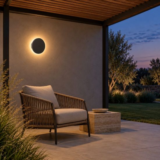 Eglo valgiano applique da esterno led 5w cct 3000k 6500k 15cm ip44 ricaricabile moderna rotonda nera