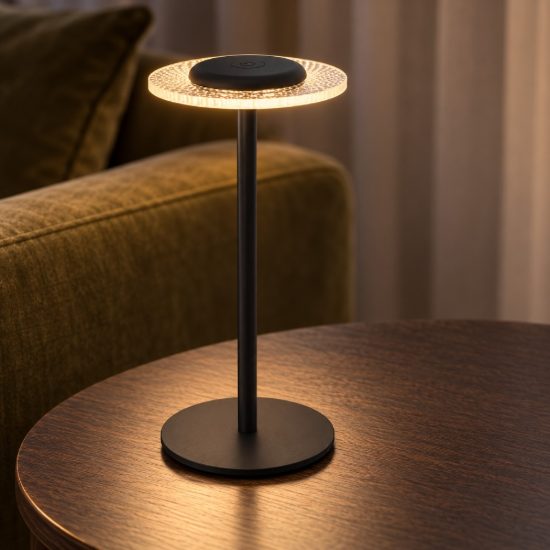 Eglo trepella abat-jour per camera da letto led 0,7w rgb 3000k 29cm ricaricabile moderna nera