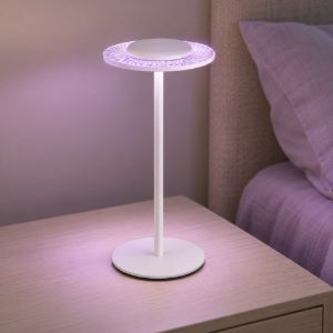 Eglo trepella abat-jour per camera da letto led 0,7w rgb 3000k 29cm ricaricabile moderna bianca