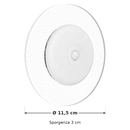 Eglo trepella applique led 0,7w rgb 3000k 11,5cm con telecomando per soggiorno moderna bianca