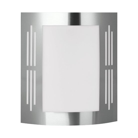 Eglo city applique da esterno 23,5cm ip44 moderna rettangolare a pannello acciaio inox