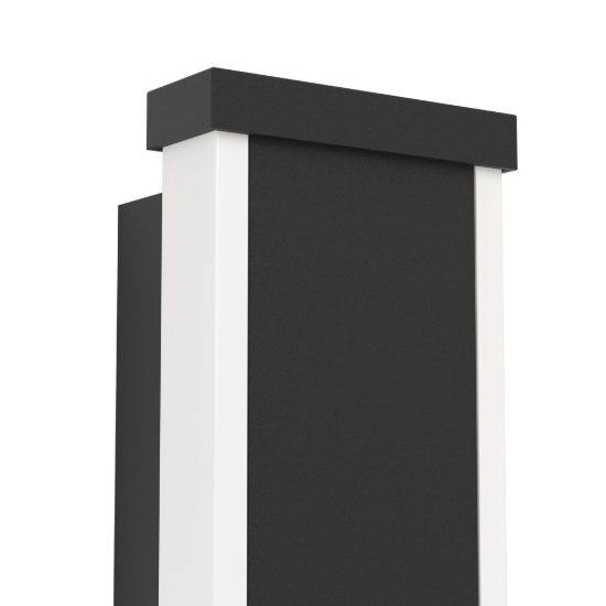 Eglo neviano applique da esterno led 22w 3000k 97cm ip55 moderna lineare biemissione nera