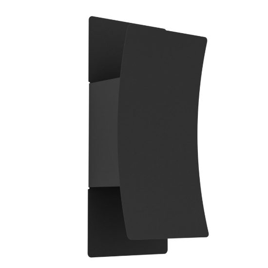 Eglo verdolino applique da esterno led 8w cct 2700k 6000k 12cm ip44 moderna biemissione nera