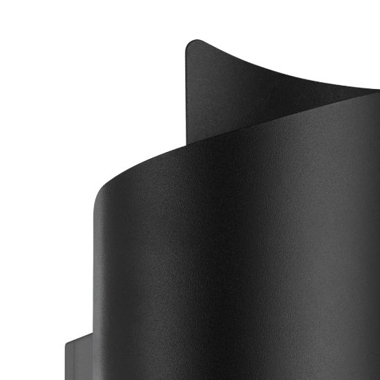 Eglo montarello applique da esterno led 8w cct 2700k 6000k 11cm ip44 moderna biemissione nera