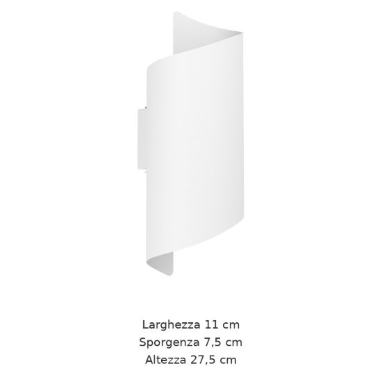 Eglo montarello applique da esterno led 8w cct 2700k 6000k 11cm ip44 moderna biemissione bianca