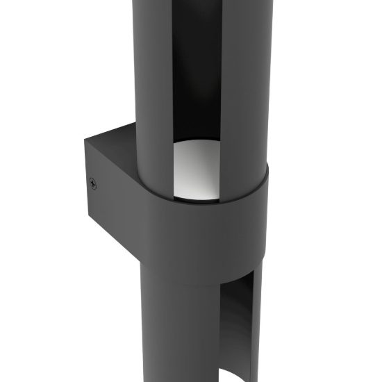 Eglo montelauro applique da esterno led 7w cct 3000k 6500k 8cm ip65 moderna nera