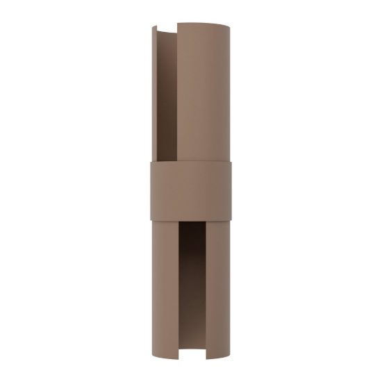 Eglo montelauro applique da esterno led 7w cct 3000k 6500k 8cm ip65 moderna marrone ruggine