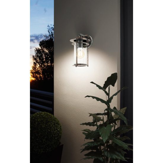 Eglo valdeo applique da esterno 16,5cm ip44 classica a lanterna rame invecchiato