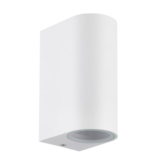 Applique da esterno ip54 7cm bianca vetro