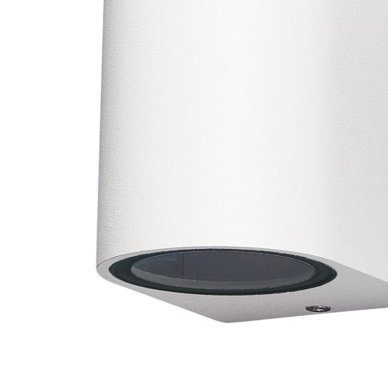 Applique da esterno mono emissione 7cm bianca ip54