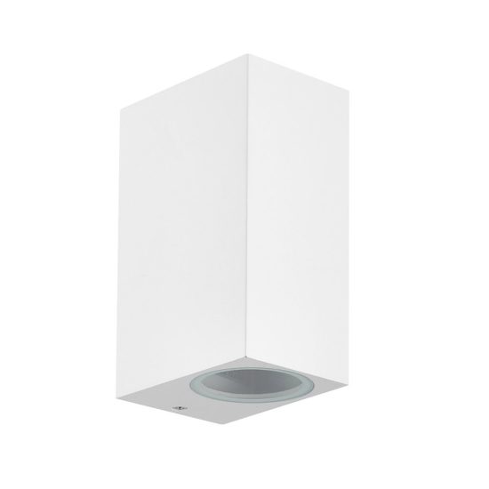 Applique da esterno ip54 7cm bianco vetro