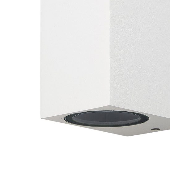 Applique da esterno ip54 7cm bianco vetro