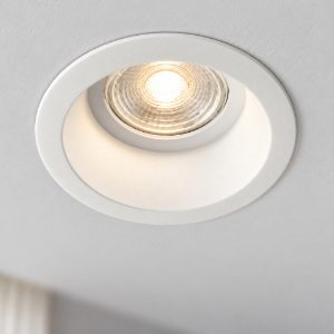 Isyluce faretto rotondo da incasso per cartongesso bianco