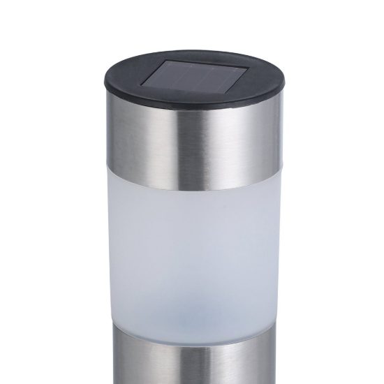 Eglo rosalba 1 set 6 lampade solari da giardino led 6x0,1w 28cm ip44 moderne acciaio inox