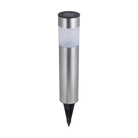 Eglo rosalba 1 set 6 lampade solari da giardino led 6x0,1w 28cm ip44 moderne acciaio inox