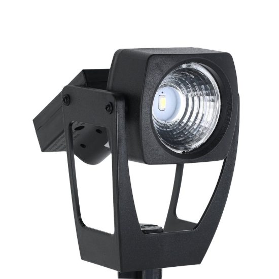 Eglo gionata faretto solare da giardino led 0,1w 11,5cm ip44 con picchetto moderno nero
