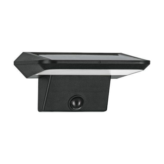 Eglo porrassa applique solare da esterno led 20w 6500k 15,5cm ip44 moderna nera con sensore