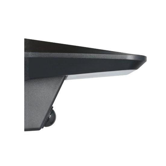 Eglo porrassa applique solare da esterno led 20w 6500k 15,5cm ip44 moderna nera con sensore