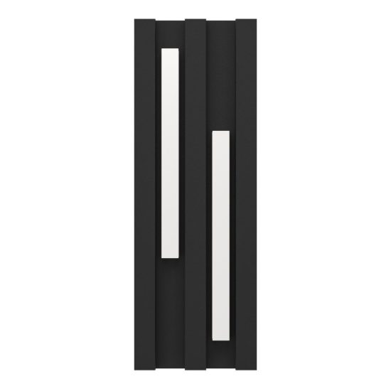 Eglo fandina applique da esterno led 8,4w 3000k 14,5cm ip55 moderna rettangolare nera
