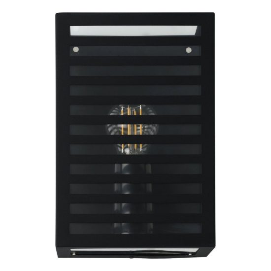 Eglo alamonte 3 applique da esterno 17cm ip44 moderna rettangolare nera