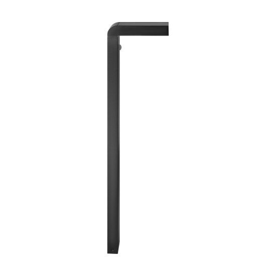Eglo baracconi lampioncino solare da giardino led 3,6w 80cm ip44 moderno nero con sensore