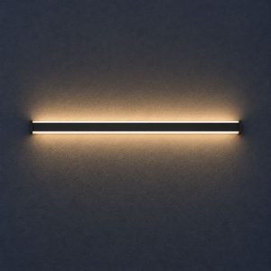 Eglo neviano applique da esterno led 22w 3000k 97cm ip55 moderna lineare biemissione nera