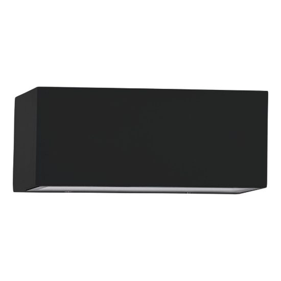 Eglo spongano applique da esterno led 10w cct 3000k 6500k 18,5cm ip65 moderna biemissione nera