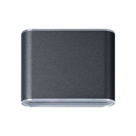 Eglo grutti applique da esterno led 5,8w cct 3000k 6500k 11,5cm ip65 moderna biemissione antracite
