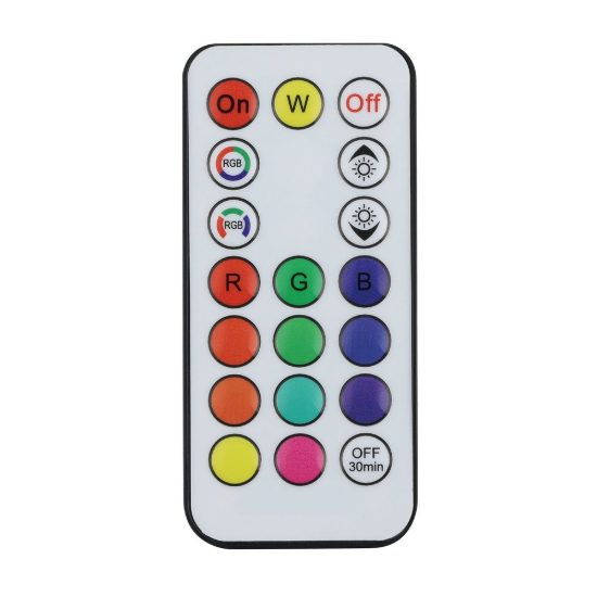 Eglo sambuco faretto solare da giardino led 3w rgb 3000k 37,5cm ip44 con telecomando moderno nero