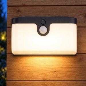 Eglo croara applique solare da esterno led 7,3w 3000k 15cm ip44 moderna antracite con sensore