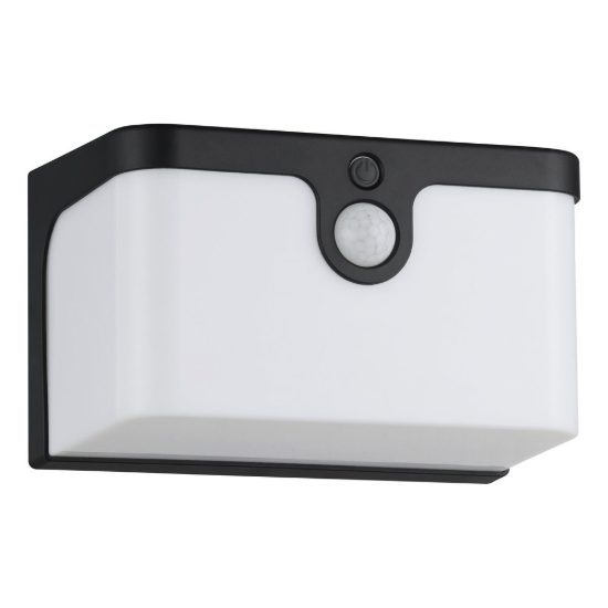 Eglo croara applique solare da esterno led 7,3w 3000k 15cm ip44 moderna antracite con sensore